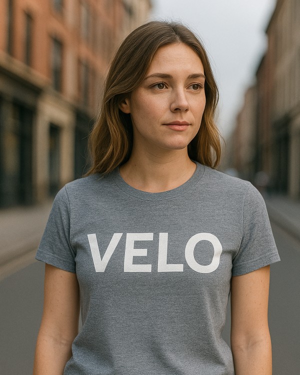 T Shirt in Grey with White logo.